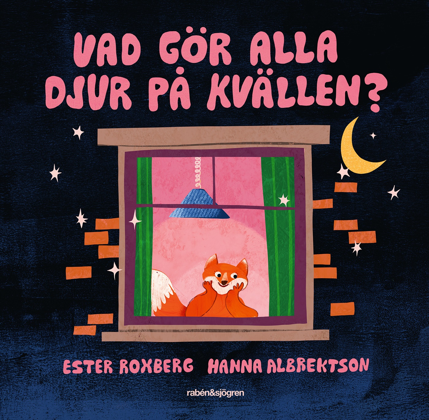 Omslag: Vad gör alla djur på kvällen?