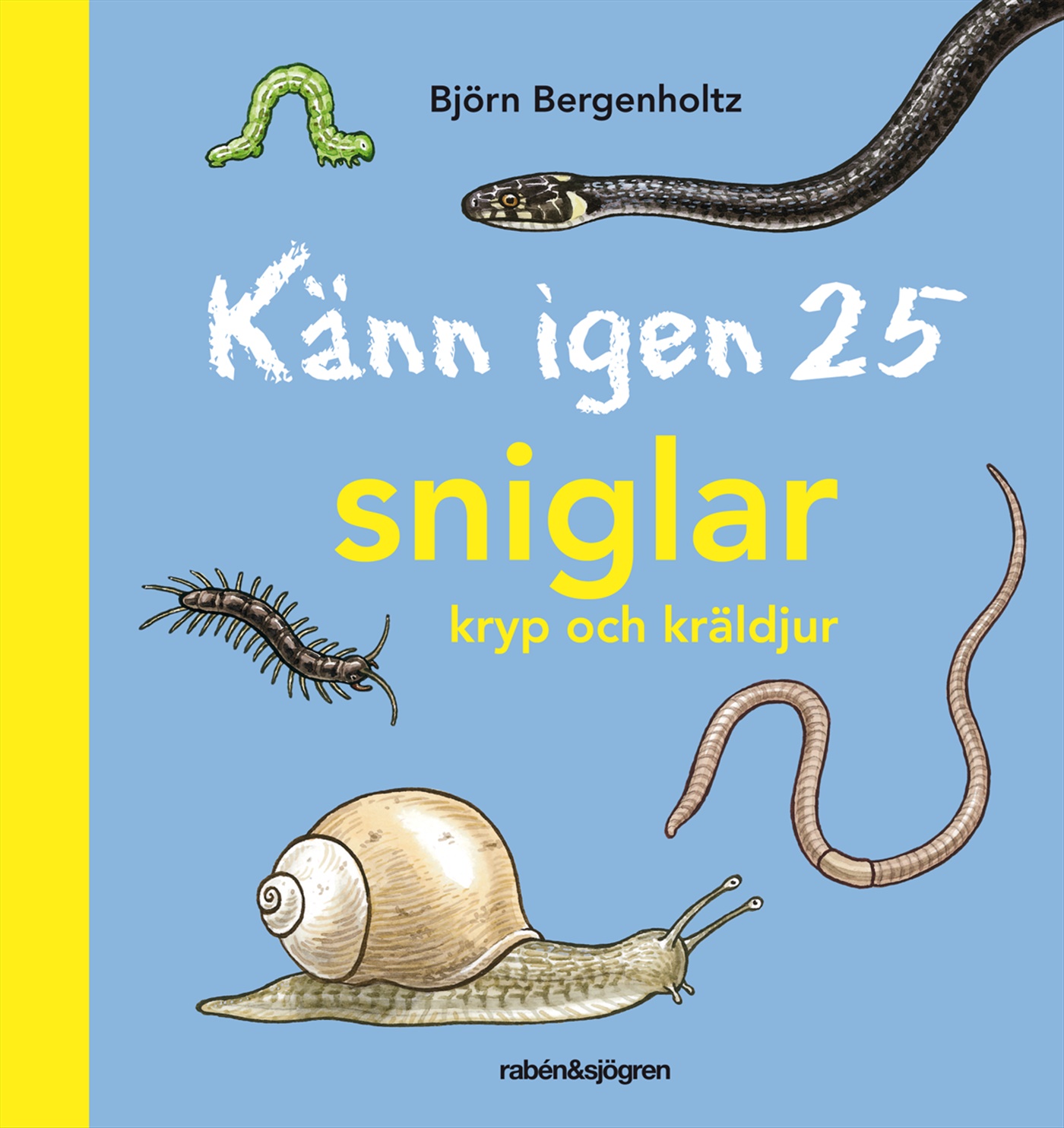 Omslag: Känn igen 25 sniglar, kryp och kräldjur