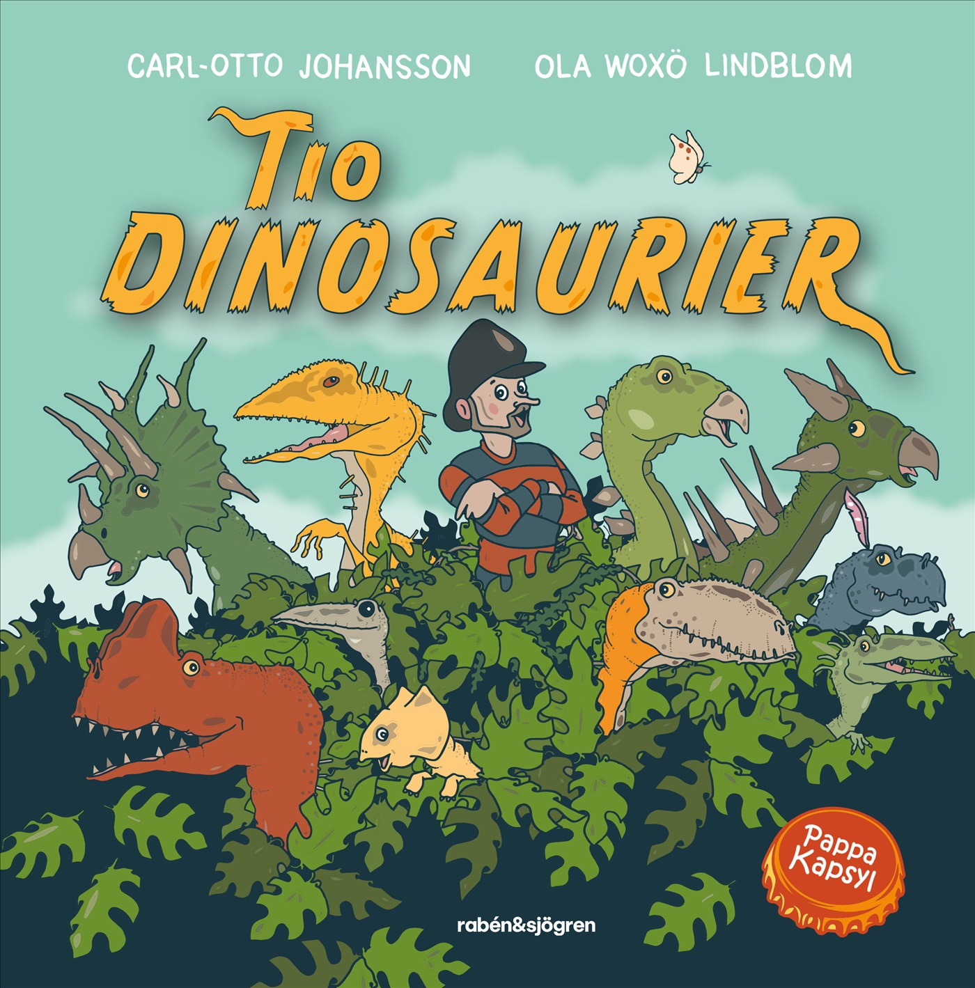 Omslag: Tio dinosaurier