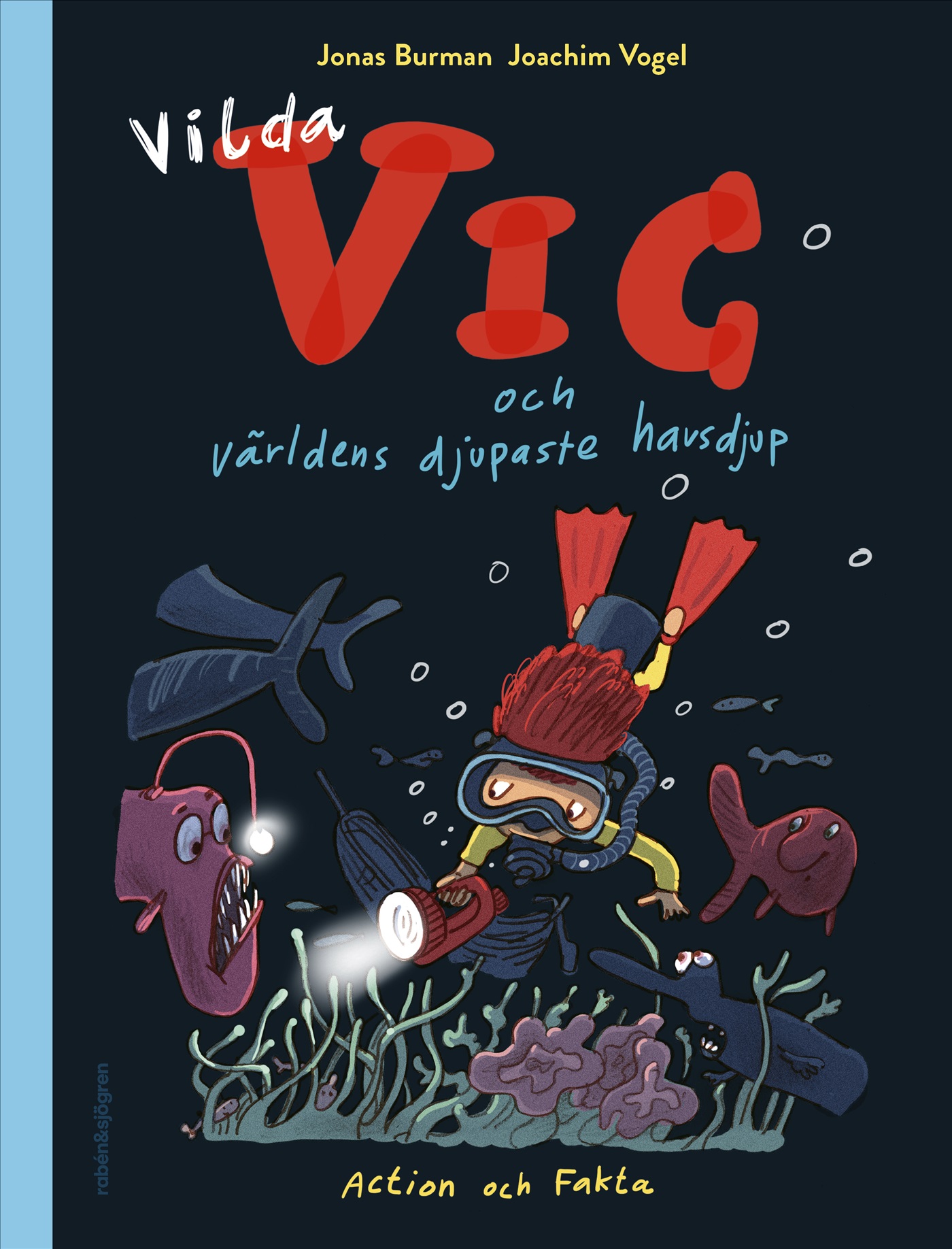 Omslag: Vilda Vic och världens djupaste havsdjup