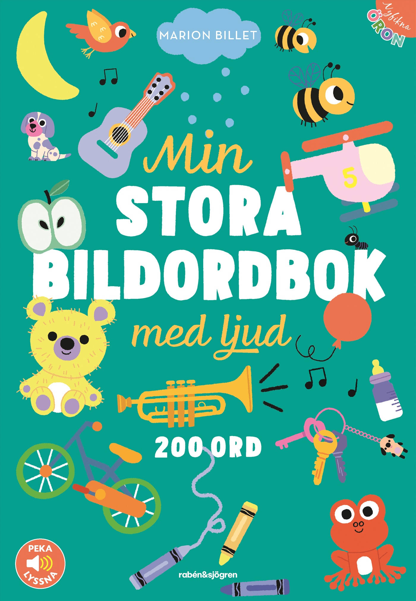 Omslag: Min stora bildordbok med ljud. Peka - lyssna