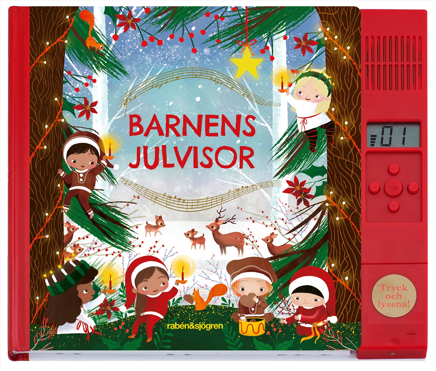 Omslag: Barnens julvisor : med ljudmodul