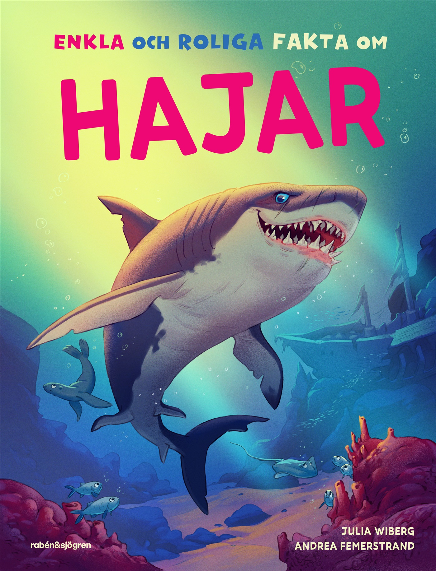 Omslag: Enkla och roliga fakta om hajar