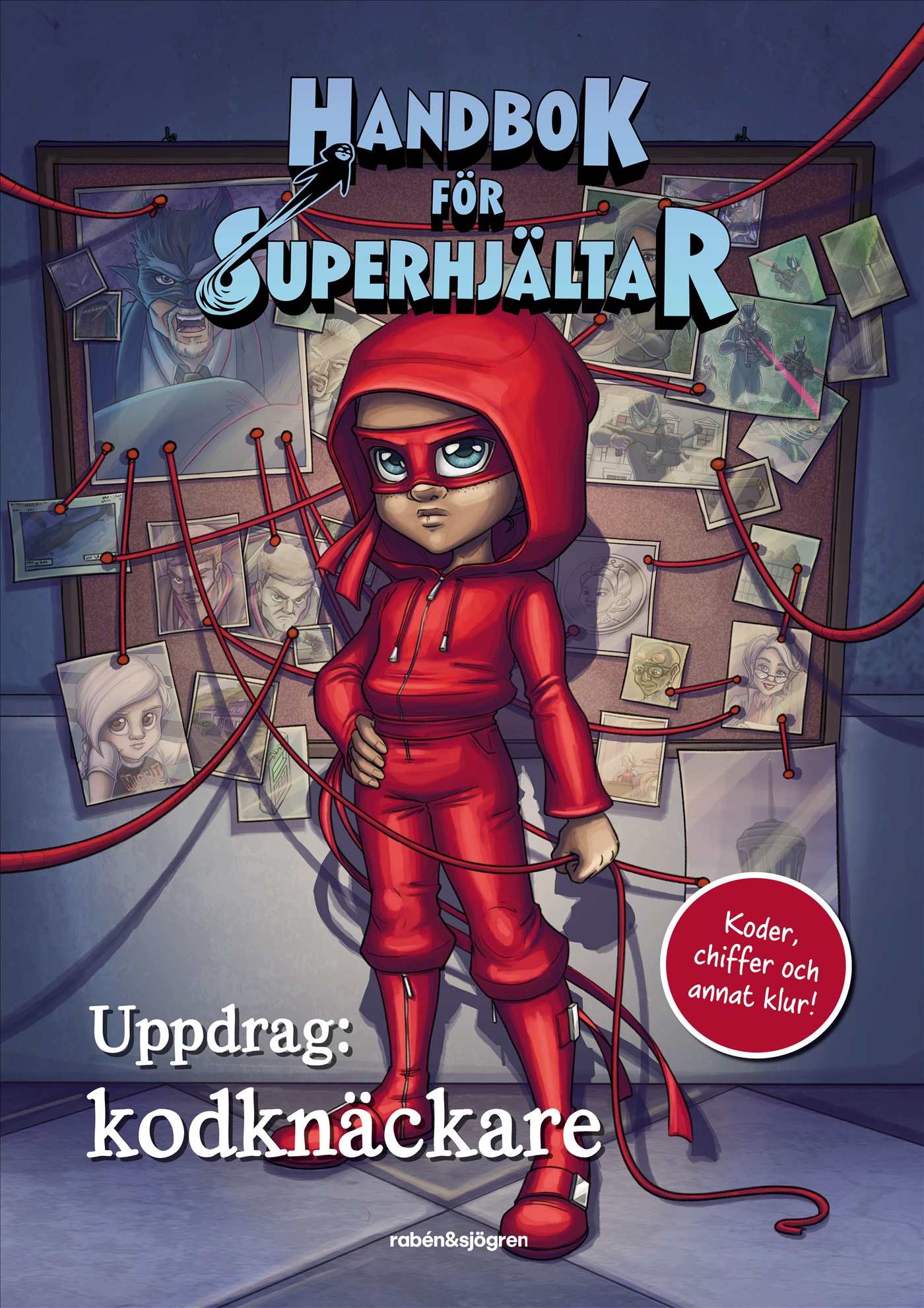 Omslag: Handbok för superhjältar: Uppdrag: kodknäckare : Koder, chiffer och annat klur