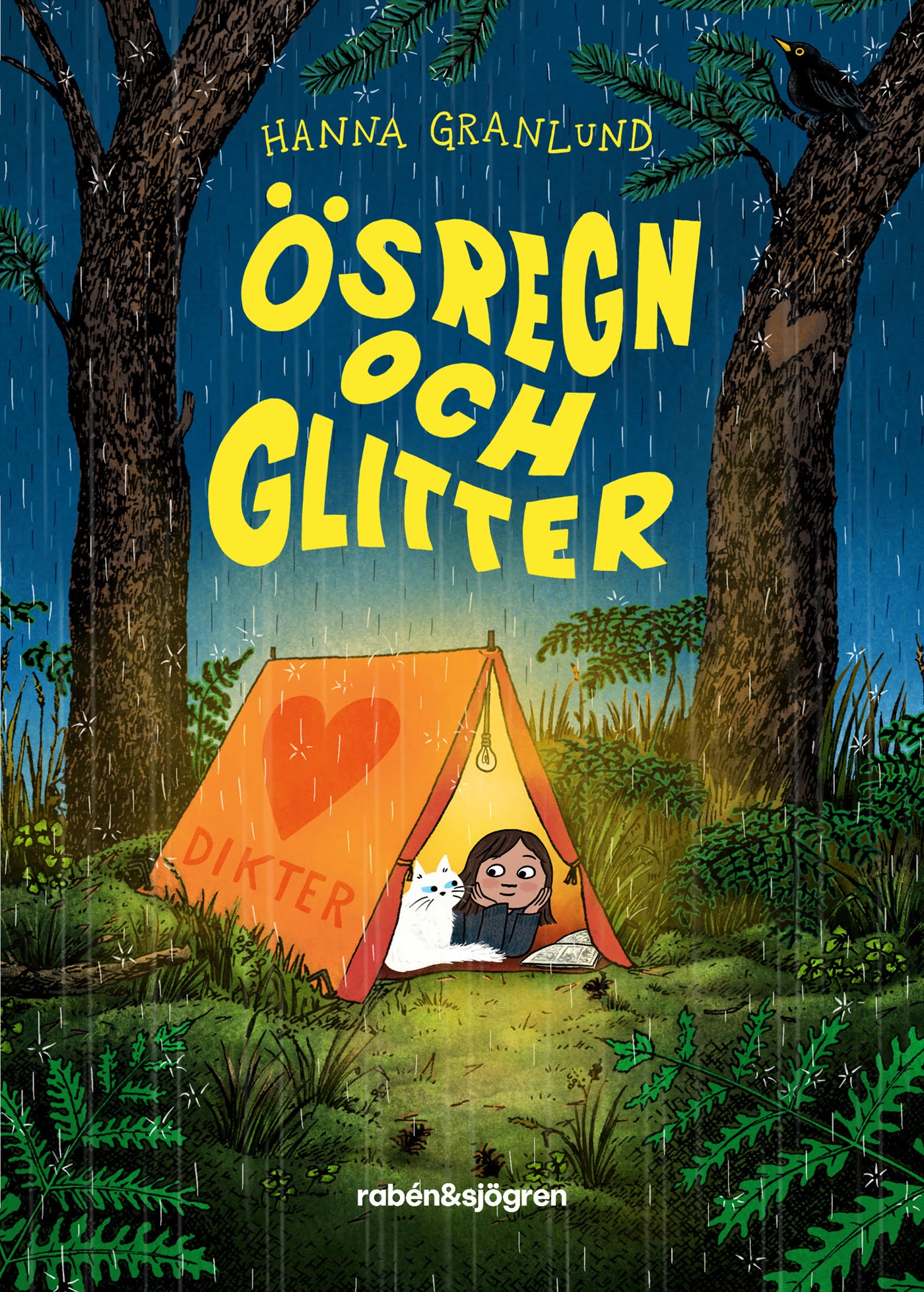 Omslag: Ösregn och glitter