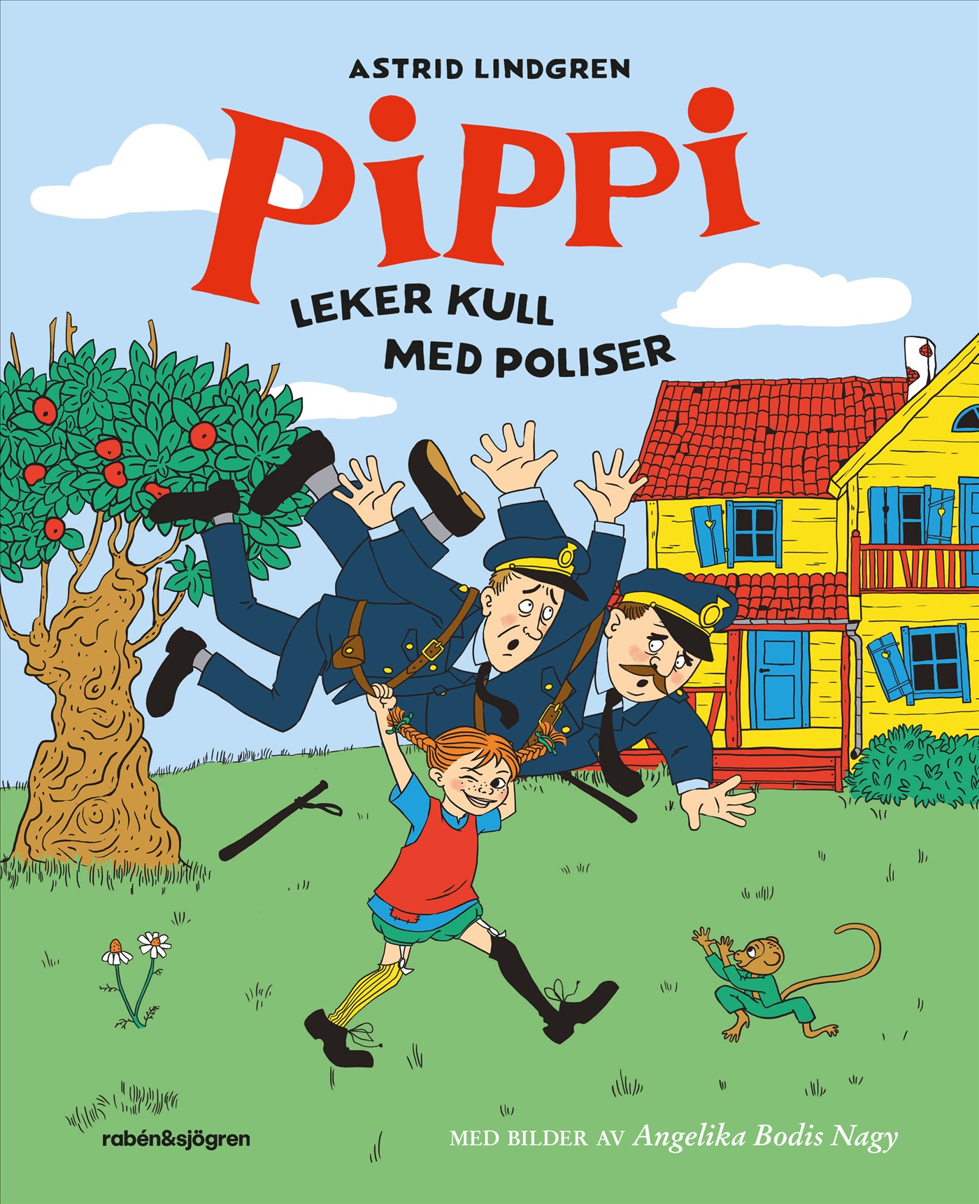 Omslag: Pippi leker kull med poliser