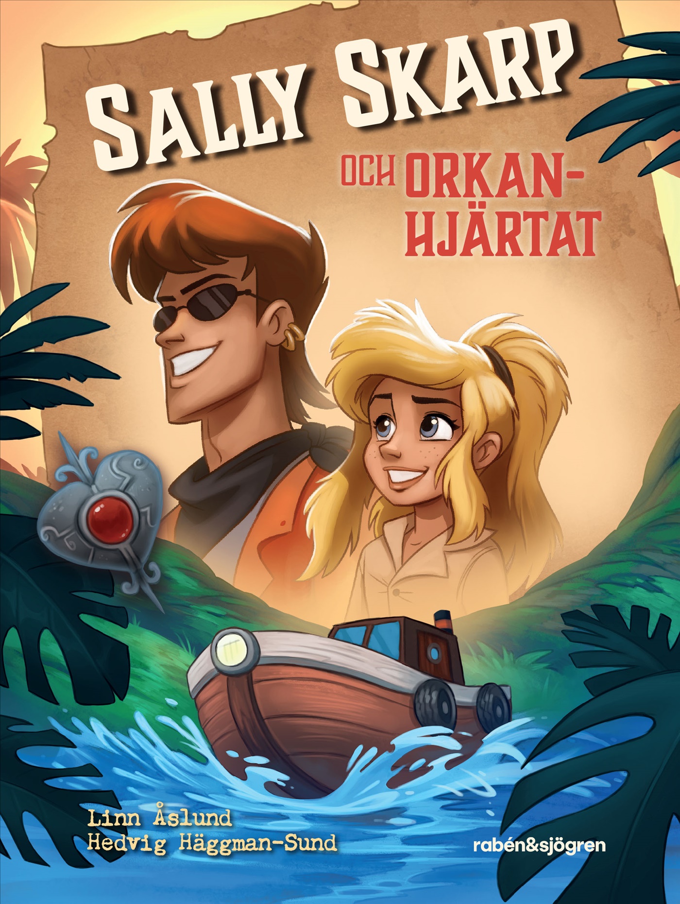 Omslag: Sally Skarp och Orkanhjärtat