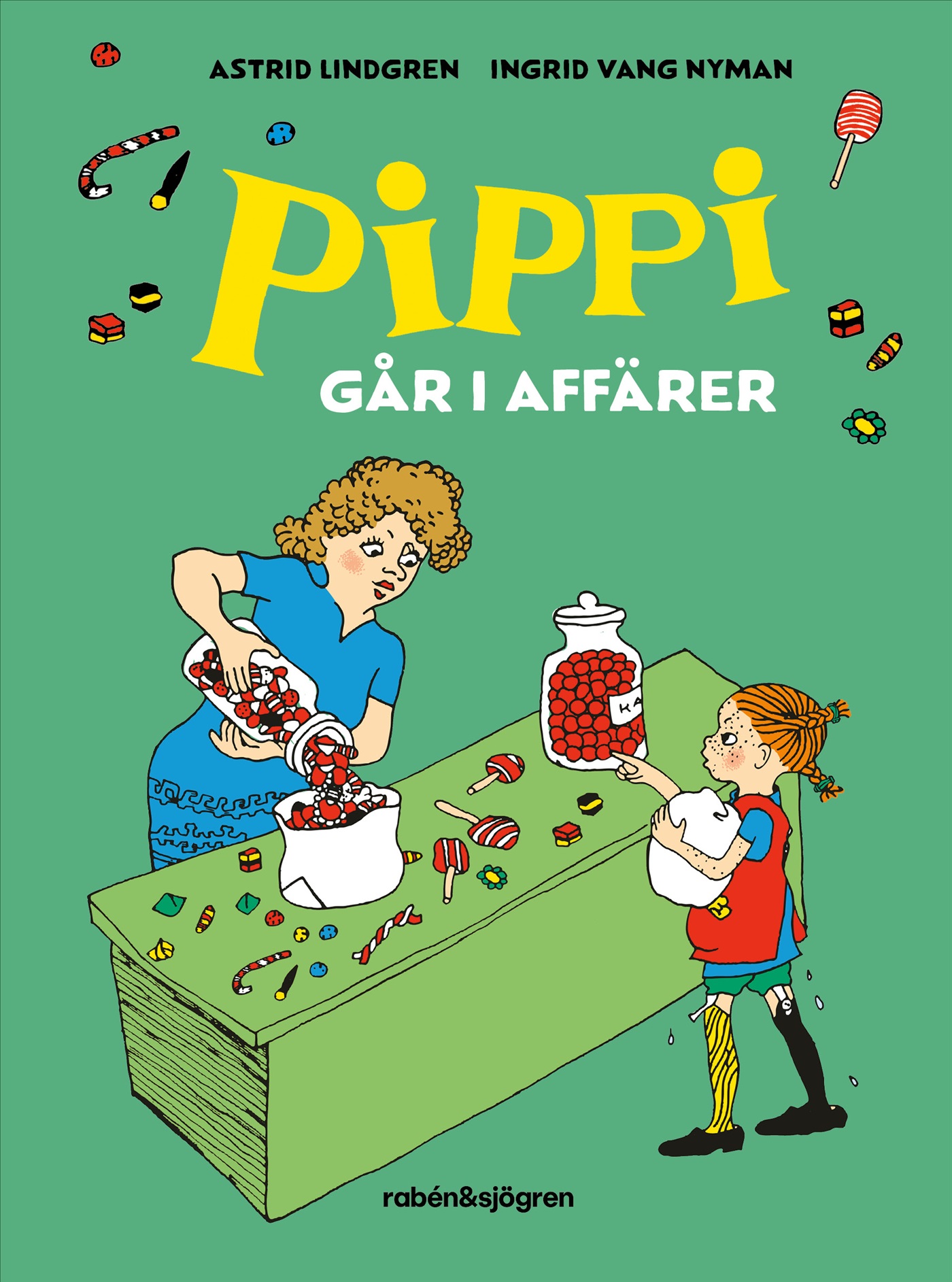 Omslag: Pippi går i affärer